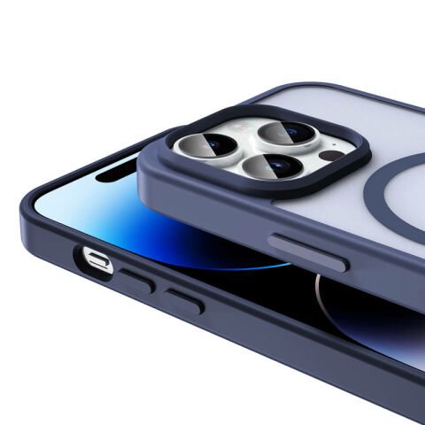 Apple iPhone 14 Pro Max Kılıf Magsafe Şarj Özellikli Mat Arka Yüzey Patinda Sio Kapak