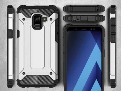 Galaxy A8 Plus 2018 Kılıf Patinda Crash Silikon Kapak