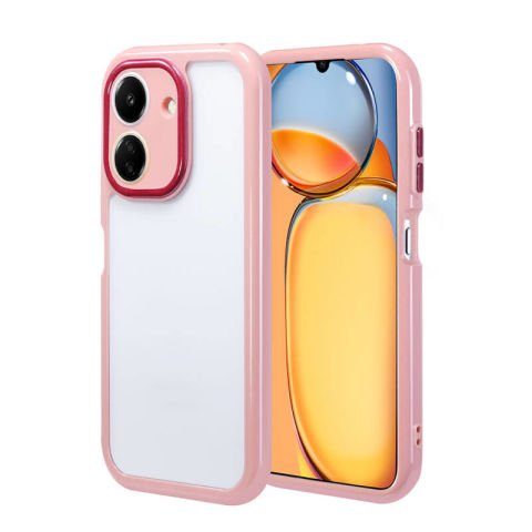 Xiaomi Poco C65 Kılıf Kamera Korumalı Renkli Kenar ve Çerçeve Tasarımlı Patinda Vitamin Kapak