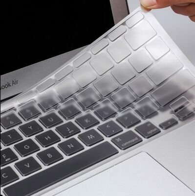 Apple Macbook Air 13' 2017 A1466 Patinda Klavye Koruyucu Şeffaf Silikon Ped