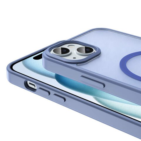 Apple iPhone 14 Kılıf Magsafe Şarj Özellikli Mat Arka Yüzey Patinda Sio Kapak