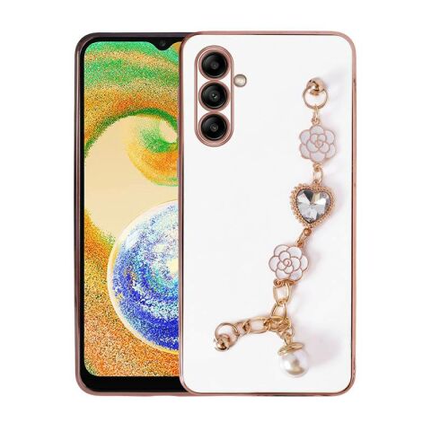 Galaxy A04S Kılıf El Tutamaçlı Kamera Korumalı Patinda Taka Silikon Kapak