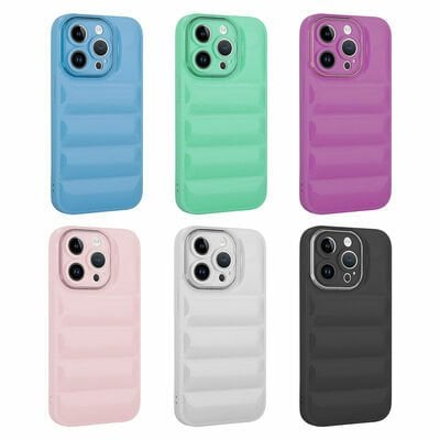 Apple iPhone 14 Pro Max Kılıf Kamera Korumalı Parlak Airbag'li Patinda Galya Kapak