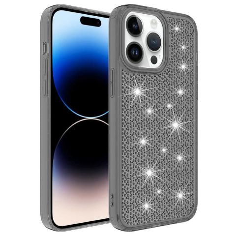 Apple iPhone 14 Pro Kılıf Airbagli Parlak Tasarımlı Patinda Snow Kapak