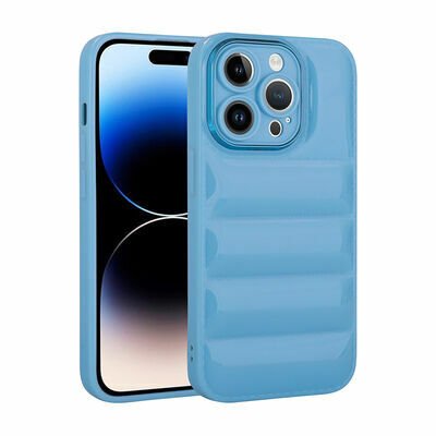 Apple iPhone 14 Pro Max Kılıf Kamera Korumalı Parlak Airbag'li Patinda Galya Kapak