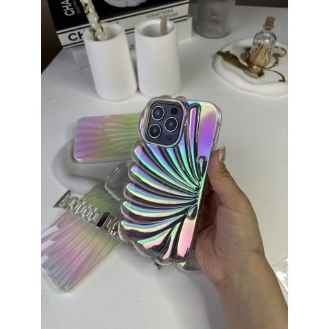 Şeffaf Hologramlı Deniz Kabuluğu Telefon Kılıfı