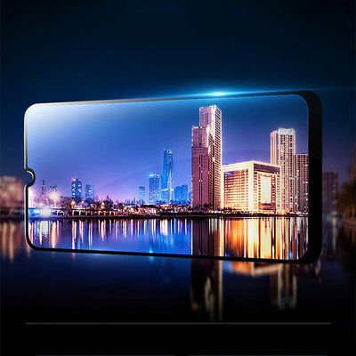 Galaxy A20S Patinda Kenarları Kırılmaya Dayanıklı Cam Ekran Koruyucu