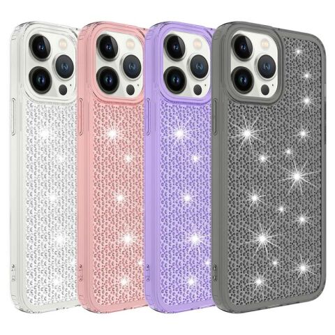 Apple iPhone 13 Pro Max Kılıf Airbagli Parlak Tasarımlı Patinda Snow Kapak