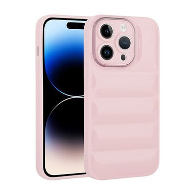 Apple iPhone 14 Pro Kılıf Kamera Korumalı Parlak Airbag'li Patinda Galya Kapak
