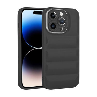Apple iPhone 14 Pro Kılıf Kamera Korumalı Parlak Airbag'li Patinda Galya Kapak