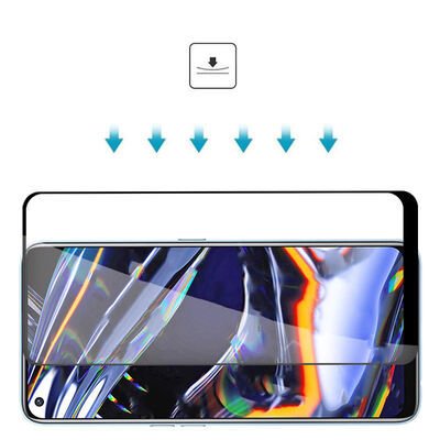 One Plus Nord N100 Patinda Kenarları Kırılmaya Dayanıklı Cam Ekran Koruyucu