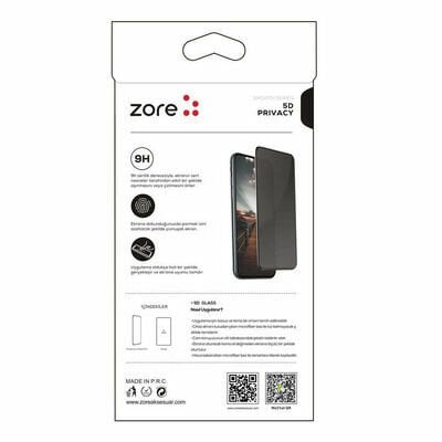 Xiaomi Redmi 12 Patinda New 5D Privacy Temperli Ekran Koruyucu