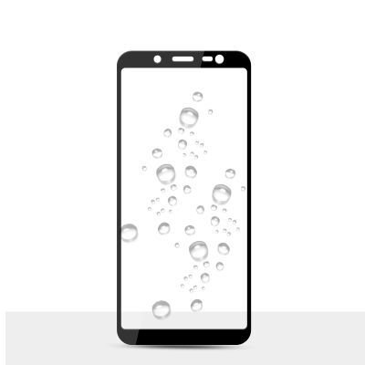 Galaxy J6 Patinda Kenarları Kırılmaya Dayanıklı Cam Ekran Koruyucu