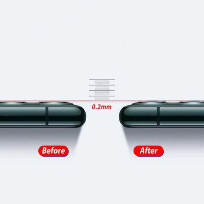 Apple iPhone 11 Patinda 3D Full Kamera Koruyucu
