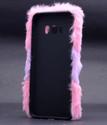 Galaxy S8 Plus Kılıf Patinda Kulaklı Peluş Kapak
