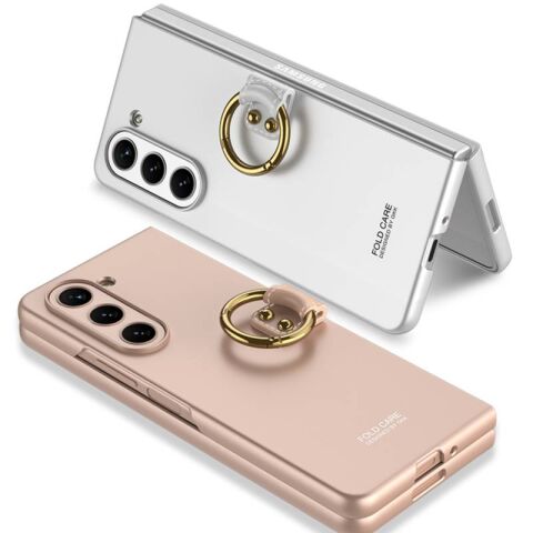 Galaxy Z Fold 5 Kılıf Patinda Kıpta Yüzüklü Flip Sert Kapak
