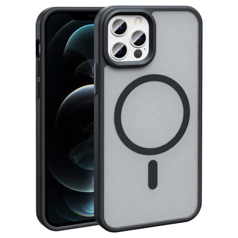 Apple iPhone 11 Pro Max Kılıf Magsafe Şarj Özellikli Mat Arka Yüzey Patinda Sio Kapak