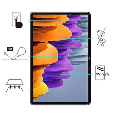 Galaxy Tab S7 Plus T970 Patinda Tablet Temperli Cam Ekran Koruyucu