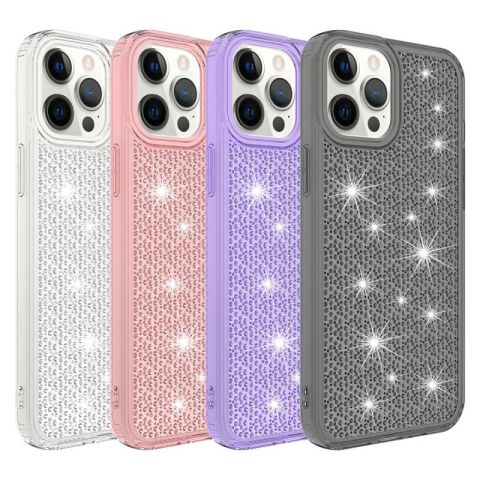 Apple iPhone 12 Pro Max Kılıf Airbagli Parlak Tasarımlı Patinda Snow Kapak