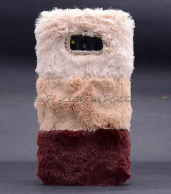 Galaxy S8 Kılıf Patinda Kulaklı Peluş Kapak
