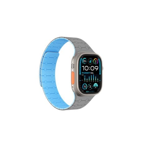 Apple Watch 7 45mm Amazingthing Smoothie Sport Magnetik Tak Çıkar Silikon Strap Kayış
