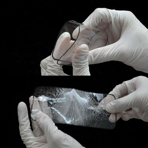 Apple iPhone 13 Pro Max Patinda Hizalama Aparatlı Hadid Glass Cam Ekran Koruyucu
