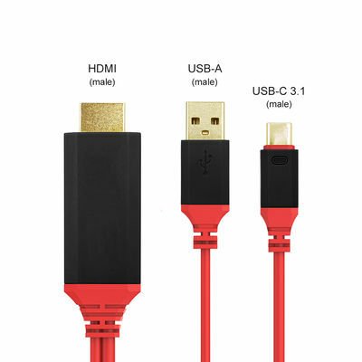 Patinda Type-C HDMI Kablo Kırmızı Kutulu