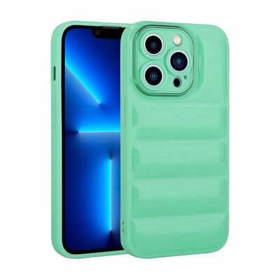 Apple iPhone 13 Pro Max Kılıf Kamera Korumalı Parlak Airbag'li Patinda Galya Kapak