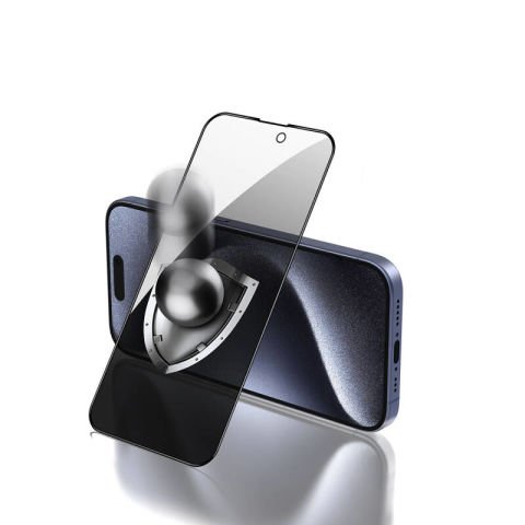 Apple iPhone 15 Pro Max Patinda Rika Premium Privacy Temperli Cam Ekran Koruyucu