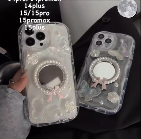 iPhone Aynalı Kelebek Kılıf