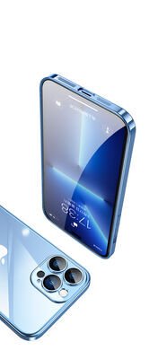 Apple iPhone 13 Pro Kılıf Sert PC Renkli Çerçeveli Patinda Riksos Kapak