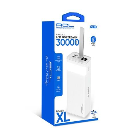 PW-14 XL Power LED Aydınlatmalı 30000 mAh Taşınabilir Şarj Aleti/Powerbank