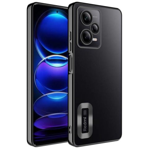 Xiaomi Redmi Note 12 5G Kılıf Kamera Korumalı Logo Gösteren Patinda Omega Kapak