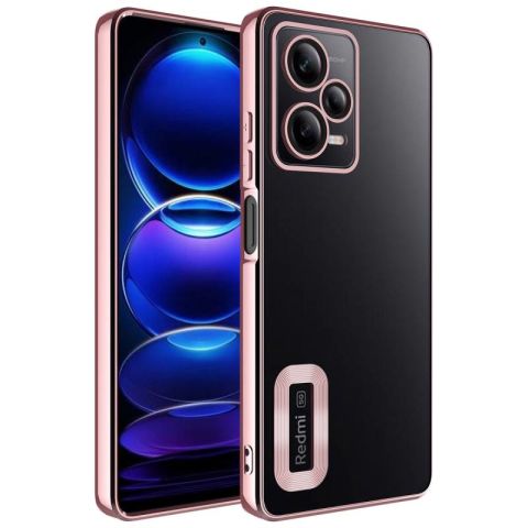 Xiaomi Redmi Note 12 5G Kılıf Kamera Korumalı Logo Gösteren Patinda Omega Kapak