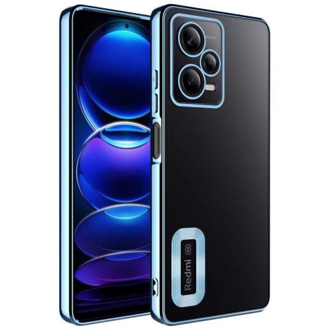 Xiaomi Redmi Note 12 5G Kılıf Kamera Korumalı Logo Gösteren Patinda Omega Kapak