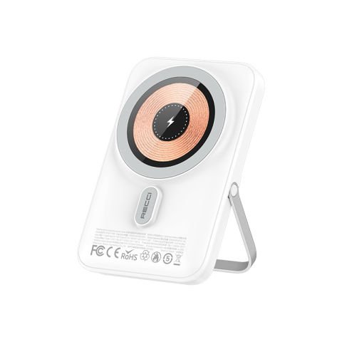 W08 Metal Standlı 15W Magsafe Şarj Özellikli 20W PD Hızlı Şarj Powerbank 10000mAh