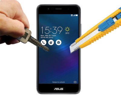 Asus Zenfone 3 ZE552KL Patinda Ekranı Tam Kaplayan Düz Cam Koruyucu