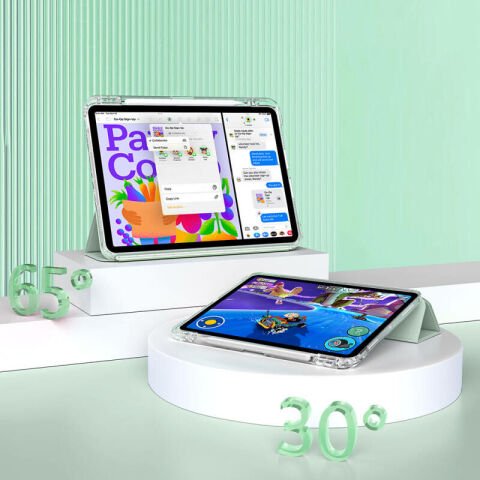Apple iPad Air 13 2024 Kılıf Magnetik Ayrılabilen Airbagli Patinda Sliding Tablet Kılıfı