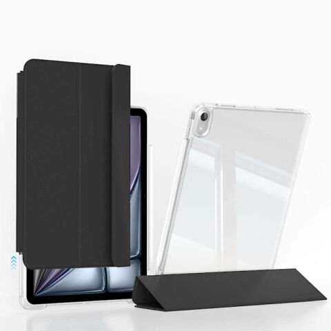 Apple iPad Air 13 2024 Kılıf Magnetik Ayrılabilen Airbagli Patinda Sliding Tablet Kılıfı