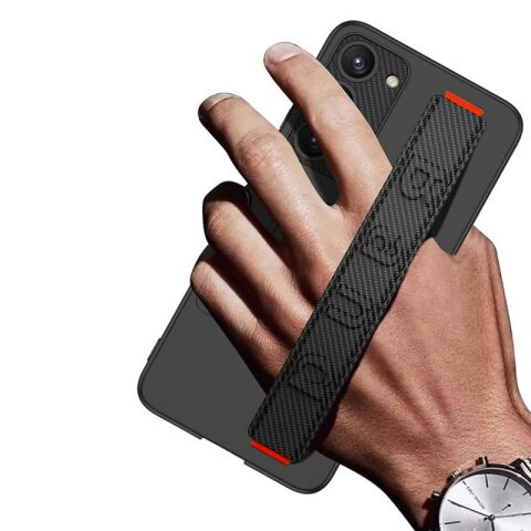 Galaxy S23 Plus Kılıf Standlı El Tutacaklı Patinda Band Kapak