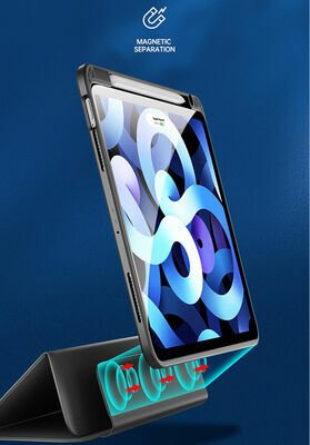 Apple iPad Pro 11 2022 M2 Kılıf Patinda Nort Arkası Şeffaf Standlı Kılıf