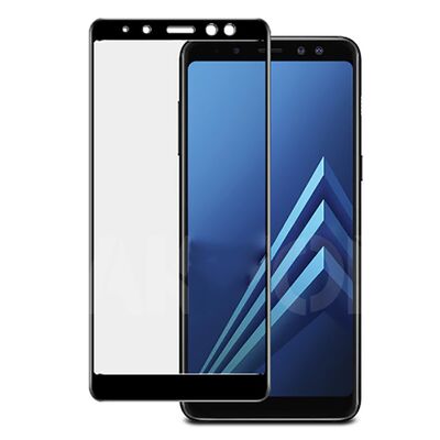 Galaxy A7 2018 Patinda Kenarları Kırılmaya Dayanıklı Cam Ekran Koruyucu