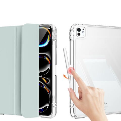 Apple iPad Pro 13 2024 Kılıf Magnetik Ayrılabilen Airbagli Patinda Sliding Tablet Kılıfı