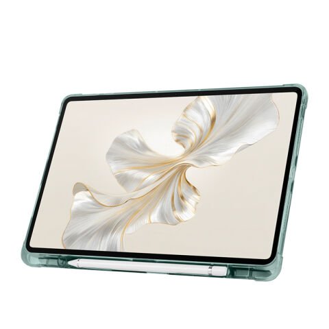 Honor Pad 9 Kılıf Patinda Tri Folding Kalem Bölmeli Standlı Kılıf Siyah