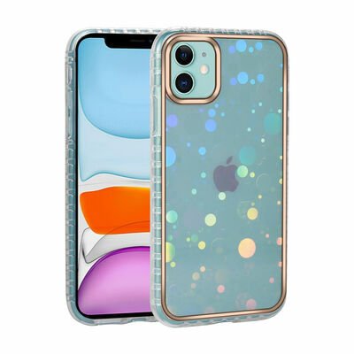 Apple iPhone 11 Kılıf Desenli Parlayan Transparan Patinda Avva Kapak