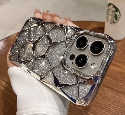 Apple İphone Simli Prizma Kılıf