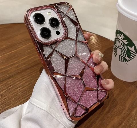 Apple İphone Simli Prizma Kılıf