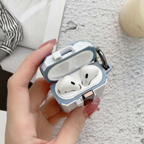 Apple Airpods Patinda Airbag 35 Darbelere Karşı Dayanıklı Düğmeli Kılıf
