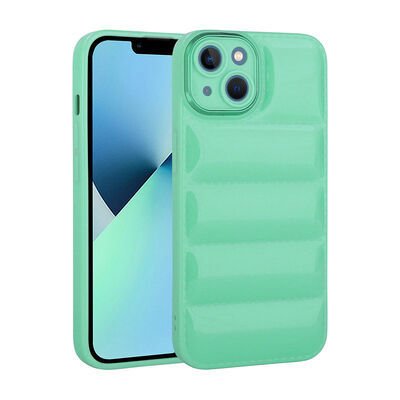 Apple iPhone 13 Kılıf Kamera Korumalı Parlak Airbag'li Patinda Galya Kapak