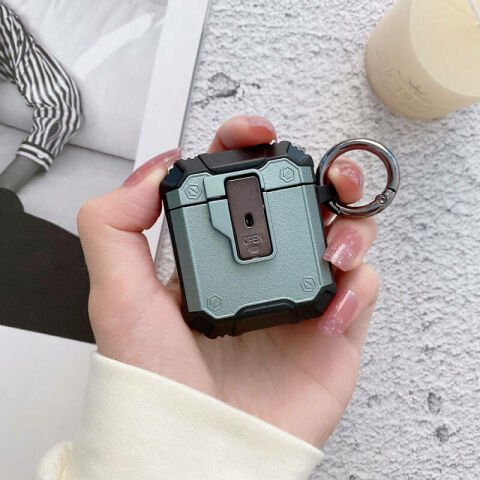 Apple Airpods Patinda Airbag 35 Darbelere Karşı Dayanıklı Düğmeli Kılıf